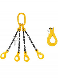 Sistem de ridicare din lant cu 2 brate cu carlige cu autoblocare